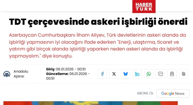 Türkiyə mediası Prezident İlham Əliyevin yerli telekanallara müsahibəsinə geniş yer ayırıb