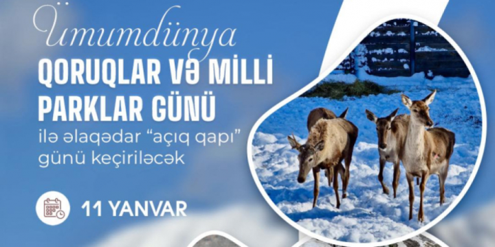 Yanvarın 11-i Azərbaycanın milli parklarında “Açıq qapı” günü olacaq