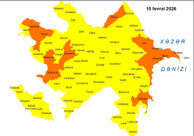 Küləkli hava şəraiti ilə bağlı sarı və narıncı xəbərdarlıq verilib