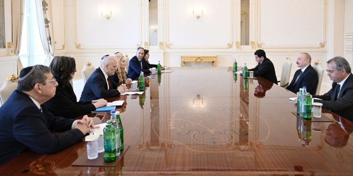 President Ilham Aliyev received delegation of Conference of Presidents of Major American Jewish Organizations
