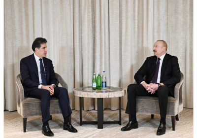 Prezident İlham Əliyev Münxendə İraq Kürdüstan Regionunun başçısı ilə görüşüb