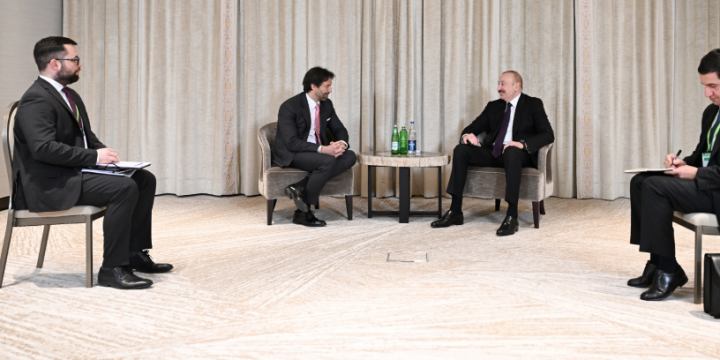 Prezident İlham Əliyev Münxendə Slovakiya Baş nazirinin müavini ilə görüşüb