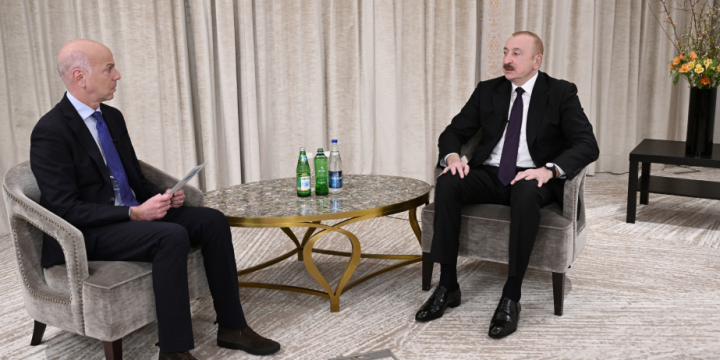 Prezident İlham Əliyev Münxendə “France 24” telekanalına müsahibə verib