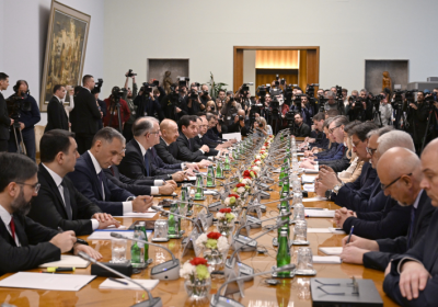 Prezident İlham Əliyev Belqradda Azərbaycan və Serbiya arasında Strateji Tərəfdaşlıq Şurasının 1-ci iclasında iştirak edib