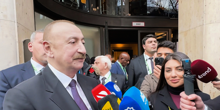 President Ilham Aliyev gave interview to Azerbaijani TV channels in Munich
