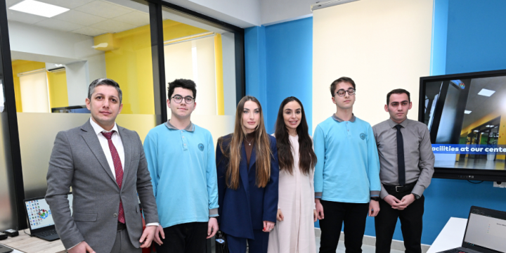 Leyla Aliyeva and Alena Aliyeva visit STEAM center and Secondary School No. 37 in Ganja
