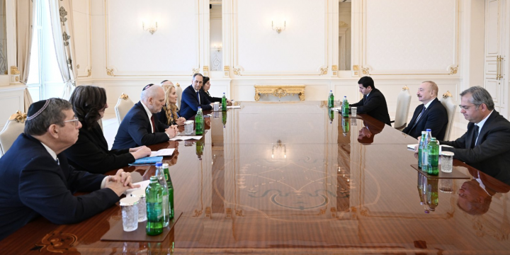 Prezident İlham Əliyev ABŞ-ın Əsas Amerika Yəhudi Təşkilatlarının Prezidentləri Konfransının nümayəndə heyətini qəbul edib