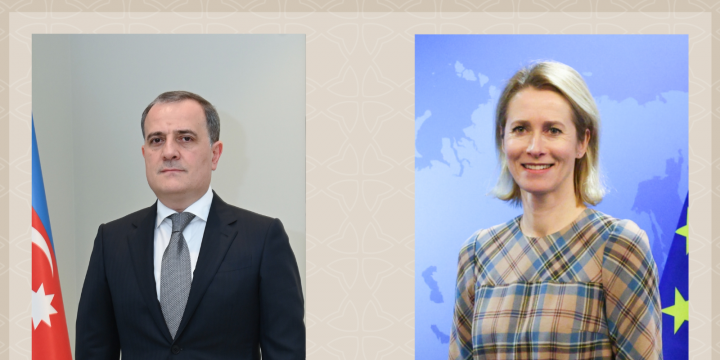 Ceyhun Bayramov Kaya Kallasla bölgədəki təhlükəsizlik vəziyyətini müzakirə edib