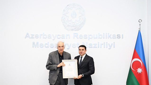 Ramiz Həsənoğluna “Fəxri diplom” verildi