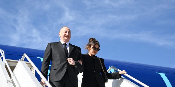 Prezident İlham Əliyev Gürcüstana səfər edib