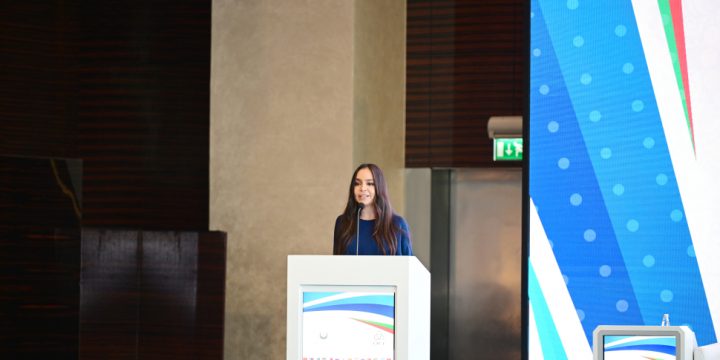 Leyla Əliyeva AQEM çərçivəsində keçirilən beynəlxalq konfransın açılış mərasimində çıxış edib