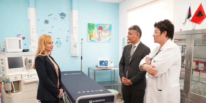 Leyla Əliyevanın təşəbbüsü ilə Albaniyada yeni pediatrik otaq açılıb