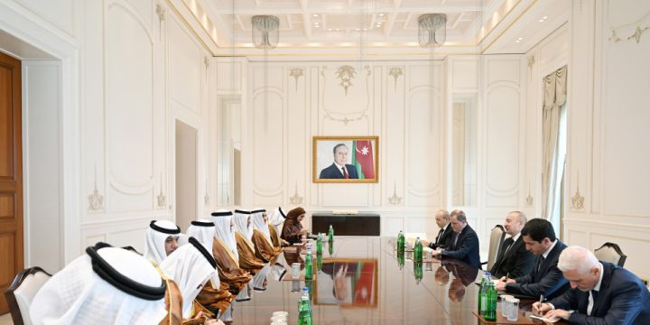 Prezident İlham Əliyev Birləşmiş Ərəb Əmirliklərinin nümayəndə heyətini qəbul edib