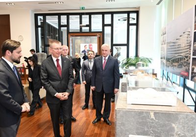 Latviya Prezidenti Edqars Rinkeviçs “Bakı Ağ Şəhər”də olub