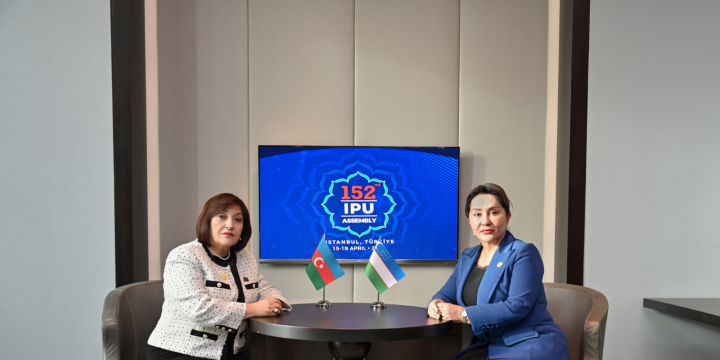 Sahibə Qafarova İstanbulda özbəkistanlı həmkarı ilə görüşdü