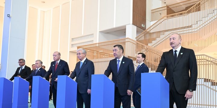 Prezident İlham Əliyev Türk Sivilizasiyası Mərkəzinin təməlqoyma mərasimində iştirak edib
