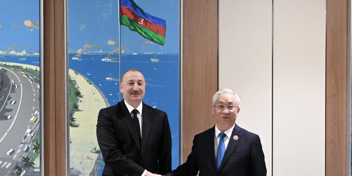 Prezident İlham Əliyev Çin Dövlət Şurasının Baş nazirinin müavinini qəbul edib