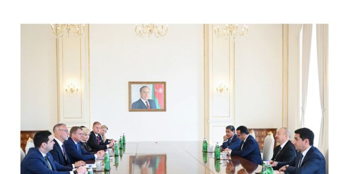 Prezident İlham Əliyev Slovakiya Milli Şurası sədrinin başçılıq etdiyi nümayəndə heyətini qəbul edib