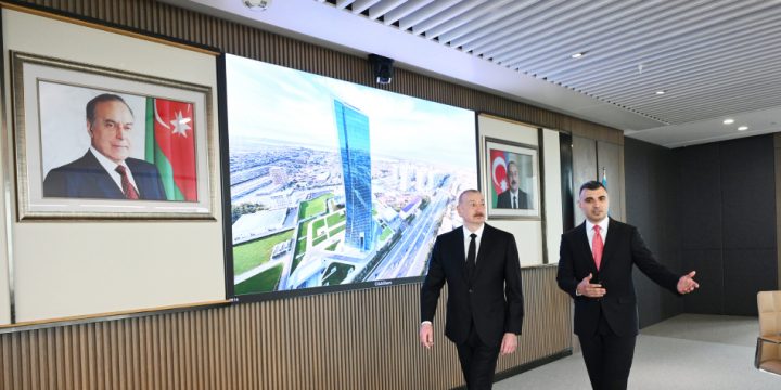Prezident İlham Əliyev Mərkəzi Bankın yeni binasının açılışında iştirak edib – FOTOLAR